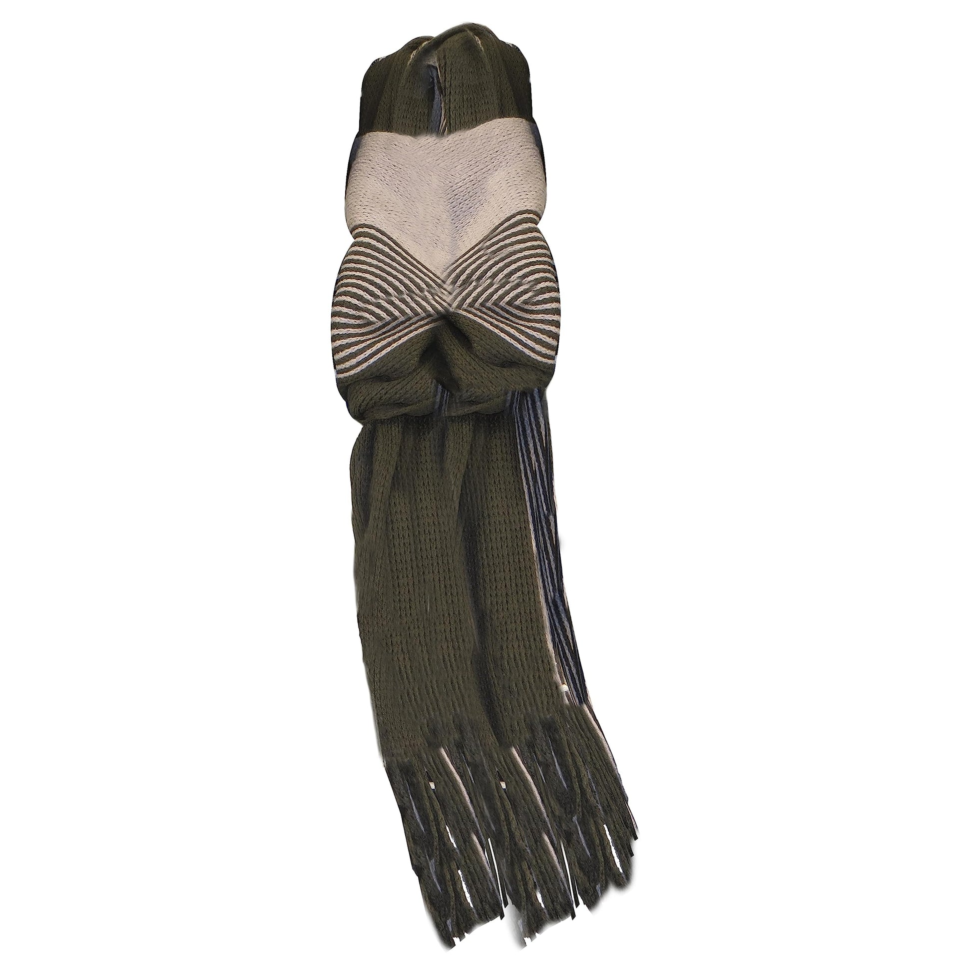 Men's Multi-Coloured Woven Stripe Thermal Winter Scarf Durable Lightweight Acrylic for Insulation and Comfort Casual and Formal Wear by Sock Stack. Buy now for £7.00.