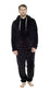 Men's Ultra-Soft Fleece Hooded Thermal Pyjama Set with Elastic Waist Cozy Loungewear Perfect for Winter and Indoor Relaxation by Daisy Dreamer. Buy now for £20.00.