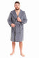 Men's Ultra-Soft Hooded Flannel Fleece Bathrobe Warm Plush Dressing Gown for Home Spa Gym Hotel by Daisy Dreamer. Buy now for £15.00.