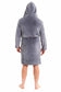 Men's Ultra-Soft Hooded Flannel Fleece Bathrobe Warm Plush Dressing Gown for Home Spa Gym Hotel by Daisy Dreamer. Buy now for £15.00.