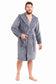 Men's Ultra-Soft Hooded Flannel Fleece Bathrobe Warm Plush Dressing Gown for Home Spa Gym Hotel by Daisy Dreamer. Buy now for £15.00.