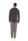 Men's Winter Hooded Check Fleece Pyjama Set Warm Cozy Nightwear with Stylish Check Bottoms in Multiple Sizes Ultimate Comfort by Sock Stack. Buy now for £20.00.