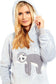Mother Daughter Matching Sloth Hooded Fleece Pyjamas Plush Flannel Twosie Loungewear with Sherpa Lining Multiple Sizes Cozy Embroidered Sloth Design by Daisy Dreamer. Buy now for £15.00.