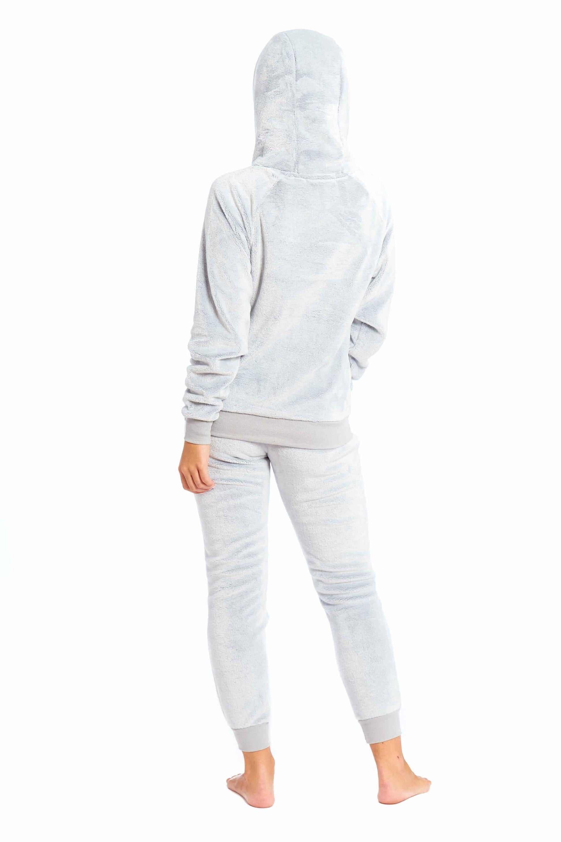 Mother Daughter Matching Sloth Hooded Fleece Pyjamas Plush Flannel Twosie Loungewear with Sherpa Lining Multiple Sizes Cozy Embroidered Sloth Design by Daisy Dreamer. Buy now for £15.00.