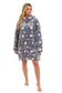 Oversized Grey Stars Hooded Blanket Ultra Soft Sherpa Fur Lining Plush Flannel Loungewear One Size Fits All for Adults and Kids by Daisy Dreamer. Buy now for £11.00.