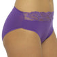 Pack of 10 Cotton Rich Lace Brief Knickers for Women Comfortable Stretch Waistband Assorted Colours Breathable Underwear UK Sizes 10-20 by Daisy Dreamer. Buy now for £14.00.