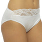 Pack of 10 Cotton Rich Lace Brief Knickers for Women Comfortable Stretch Waistband Assorted Colours Breathable Underwear UK Sizes 10-20 by Daisy Dreamer. Buy now for £14.00.