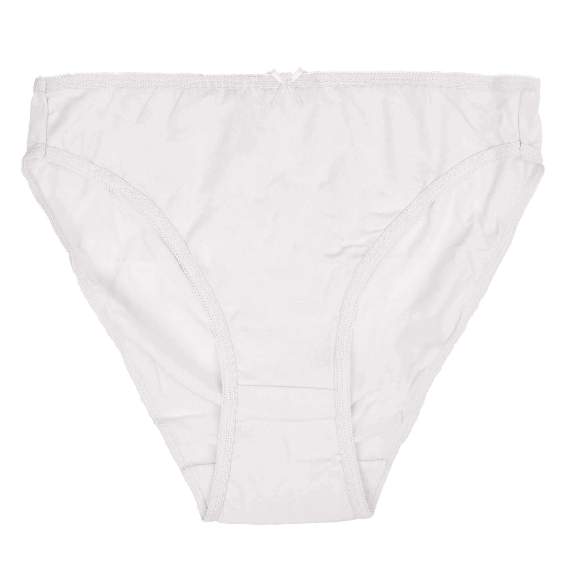 Pack of 10 Womens High Leg Cotton Briefs Comfortable Stretchable Underwear Assorted Colours Breathable Soft Waistband Ideal for All Body Types Durable by Daisy Dreamer. Buy now for £14.00.