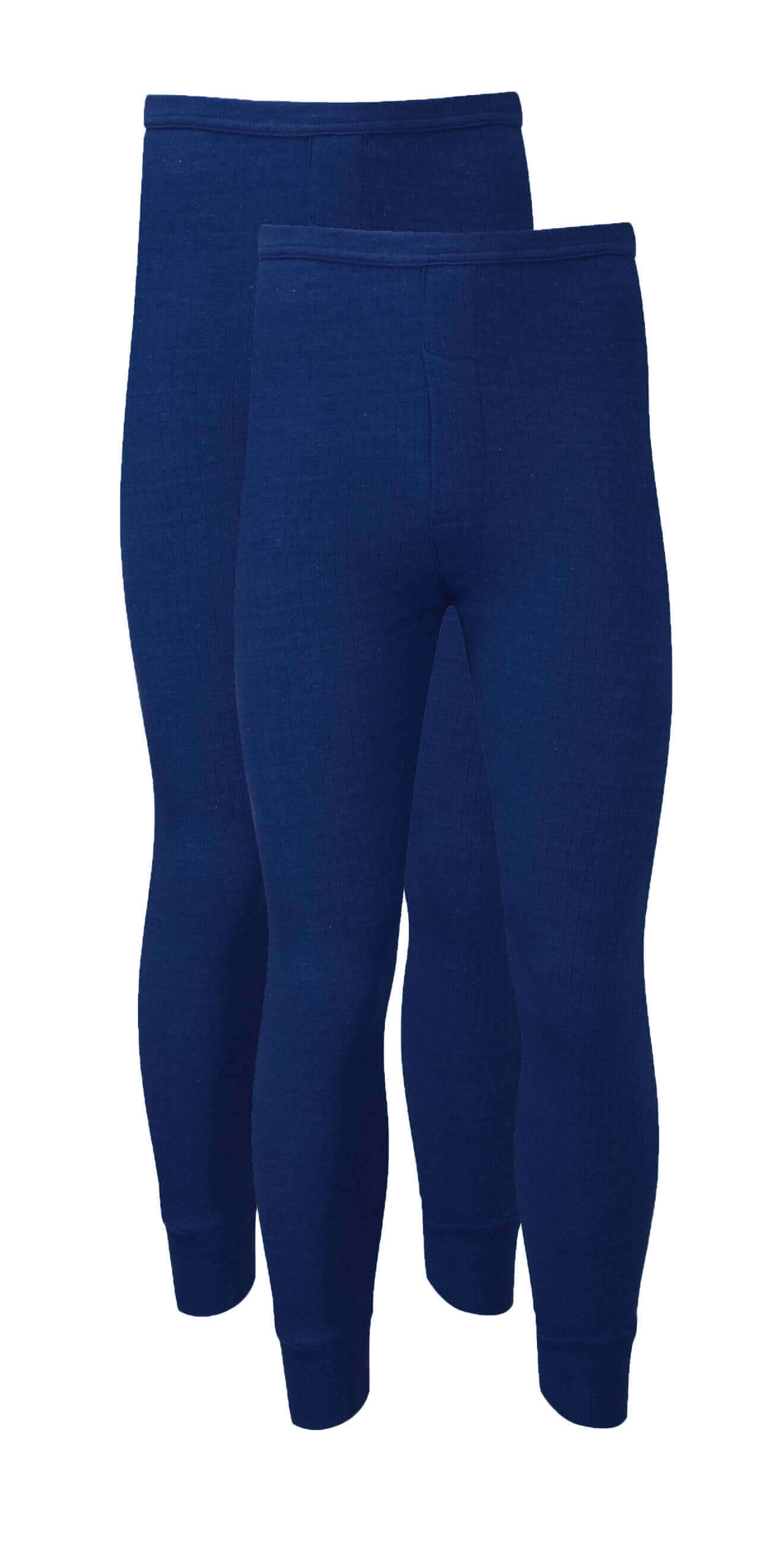 Pack of 2 Mens Thermal Long Johns Trousers Durable Warm Baselayer for Running Hiking Outdoor Sports Workwear Small to XXL Black Grey Navy by Heatwave Thermalwear. Buy now for £10.00.