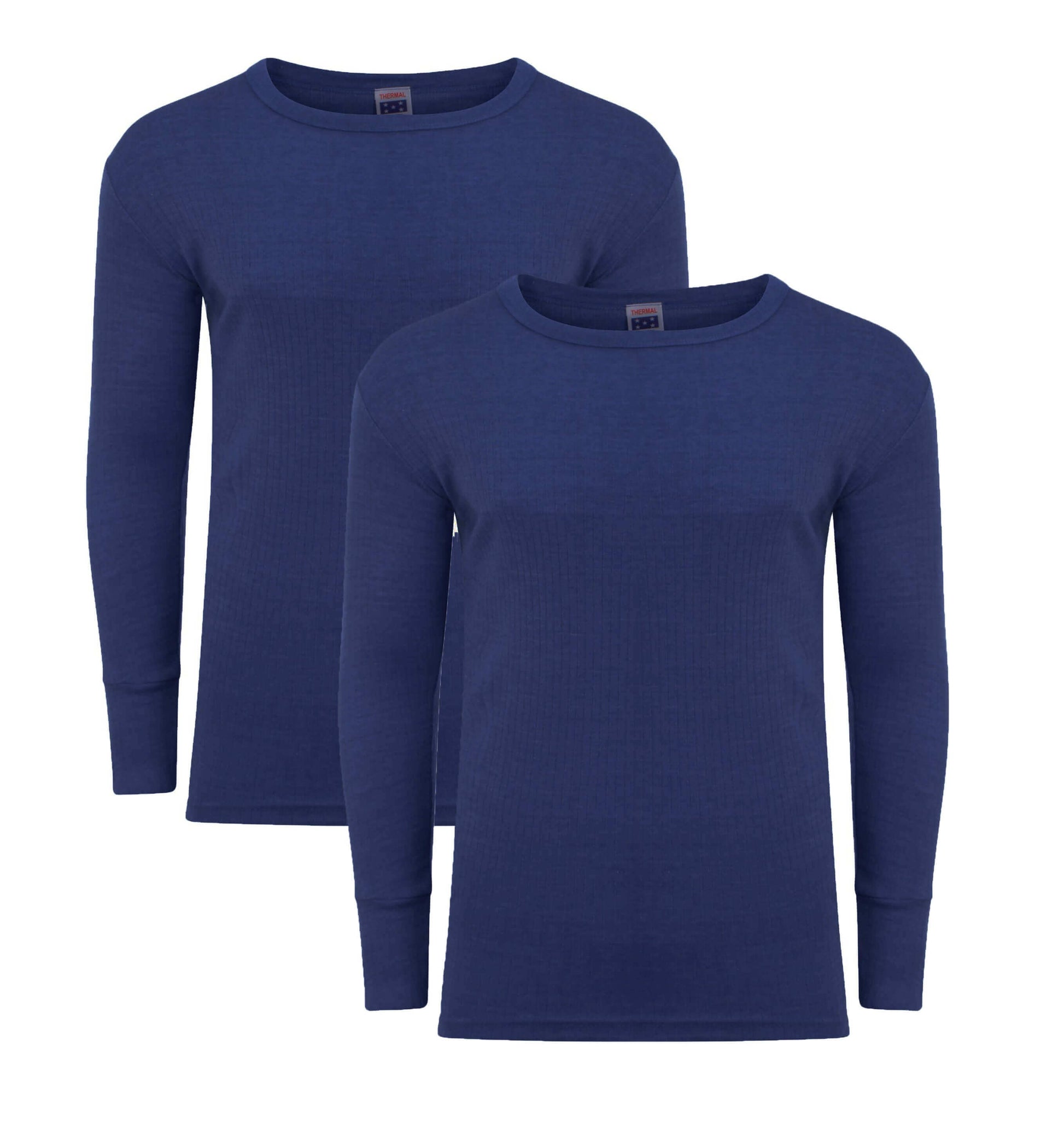 Pack of 2 Men's Thermal Long Sleeve Top Warm Baselayer for Running Hiking Cold Weather Sportswear Durable Winter Clothing by Heatwave Thermalwear. Buy now for £12.00.