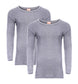 Pack of 2 Men's Thermal Long Sleeve Top Warm Baselayer for Running Hiking Cold Weather Sportswear Durable Winter Clothing by Heatwave Thermalwear. Buy now for £12.00.