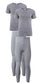 Pack of 2 Mens Thermal Underwear Set Top and Bottom Warm Baselayer for Winter Outdoor Sports in Black Grey Navy White Small to Large by Heatwave Thermalwear. Buy now for £18.00.