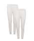 Pack of 2 Womens Thermal Pants Advanced Insulating Yarn Cotton Rich Ribbed Comfort Fit for Running Hiking Workwear in White Grey Black by Heatwave Thermalwear. Buy now for £10.00.