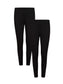 Pack of 2 Womens Thermal Pants Advanced Insulating Yarn Cotton Rich Ribbed Comfort Fit for Running Hiking Workwear in White Grey Black by Heatwave Thermalwear. Buy now for £10.00.
