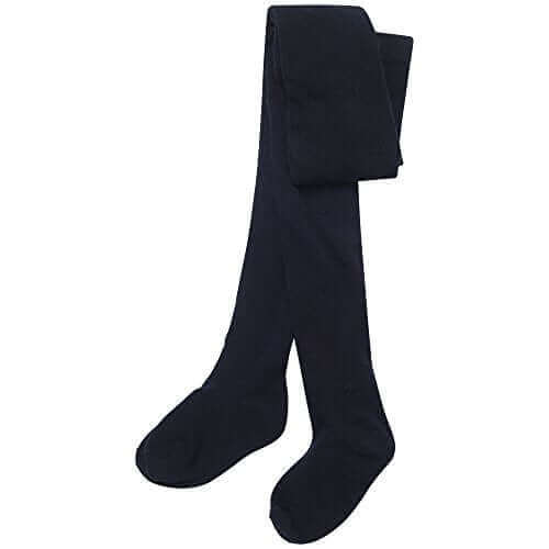 Pack of 3 Girls Soft Cotton Lycra School Leggings Durable Comfortable Tights with Sculpted Heels and Toes in Classic School Colors Multiple Sizes by Sock Stack. Buy now for £9.00.