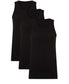 Pack of 3 Mens Fitted Cotton Vests Comfortable Versatile Breathable Hypoallergenic in White Black Grey Ideal for Layering All Seasons by Sock Stack. Buy now for £7.00.