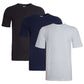 Pack of 3 Men's Plain T-Shirts Soft Breathable Cotton Polyester Blend Short Sleeve Tees Versatile Classic Colors by Sock Stack. Buy now for £10.00.