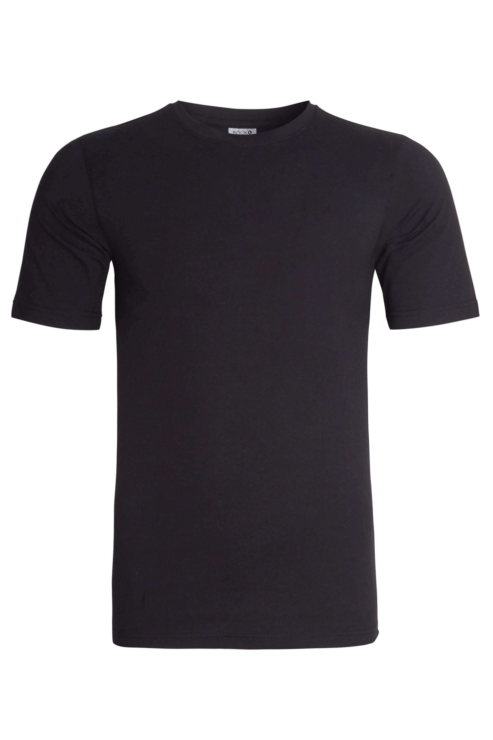 Pack of 3 Men's Plain T-Shirts Soft Breathable Cotton Polyester Blend Short Sleeve Tees Versatile Classic Colors by Sock Stack. Buy now for £10.00.