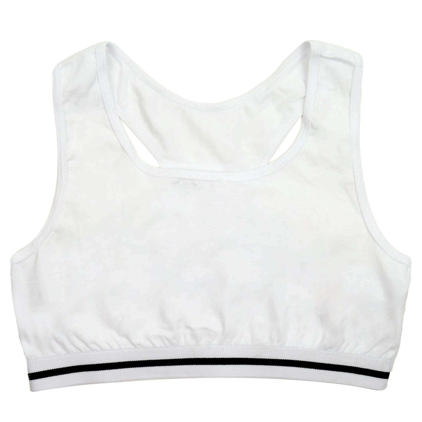 Pack of 4 Girls Seamless Sports Bralettes Racer Back Crop Top Training Bra Comfortable Stretchy Yoga Vest for Kids and Teens Ultimate Support by Daisy Dreamer. Buy now for £13.00.