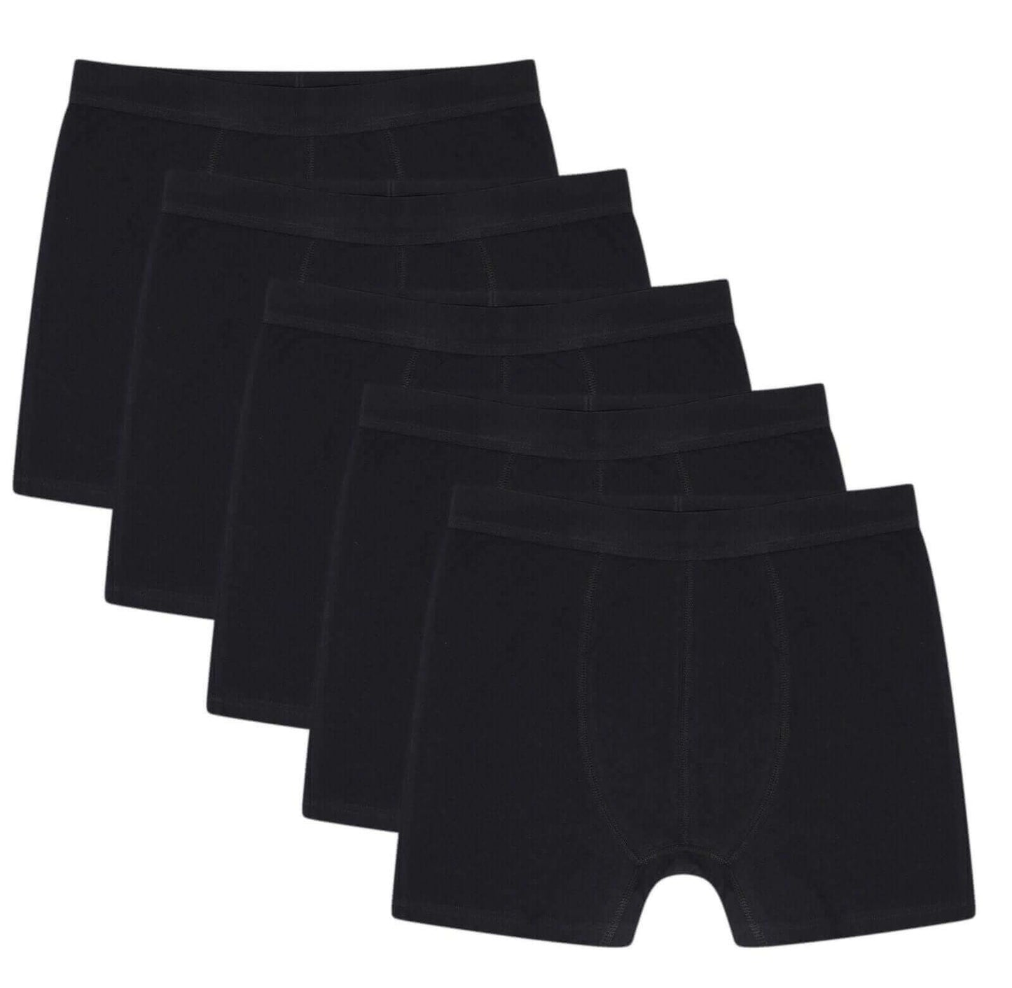 Pack of 5 Boys Organic Cotton Stretch Boxer Trunks Kids Underwear Comfortable Durable Essentials for Ages 5-13 Breathable Fabric Ideal for School Sports by Sock Stack. Buy now for £9.00.