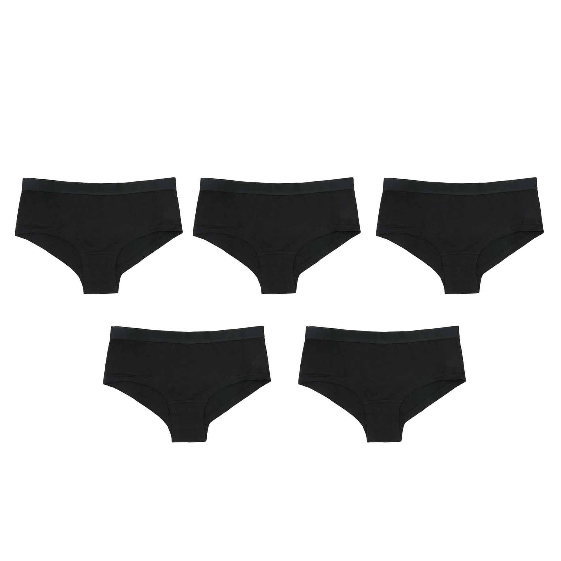 Pack of 5 Girls Cotton Underwear Briefs Soft Durable Comfort Fit for Everyday Wear by Daisy Dreamer Ages 9-16 Multiple Sizes and Colors. Buy now for £8.00.