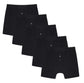 Pack of 5 Men's Cotton Boxer Shorts Button Fly Breathable Stretchy Classic Trunks Premium Comfort Everyday Wear Gym Sports Sock Stack. Buy now for £10.00.