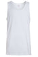 Pack of 6 Men's Cotton Blend Gym Muscle Vests Fitted Lightweight Comfortable Breathable Summer Wear Sizes S to XXL Available in Black Grey Navy White by Sock Stack. Buy now for £10.00.