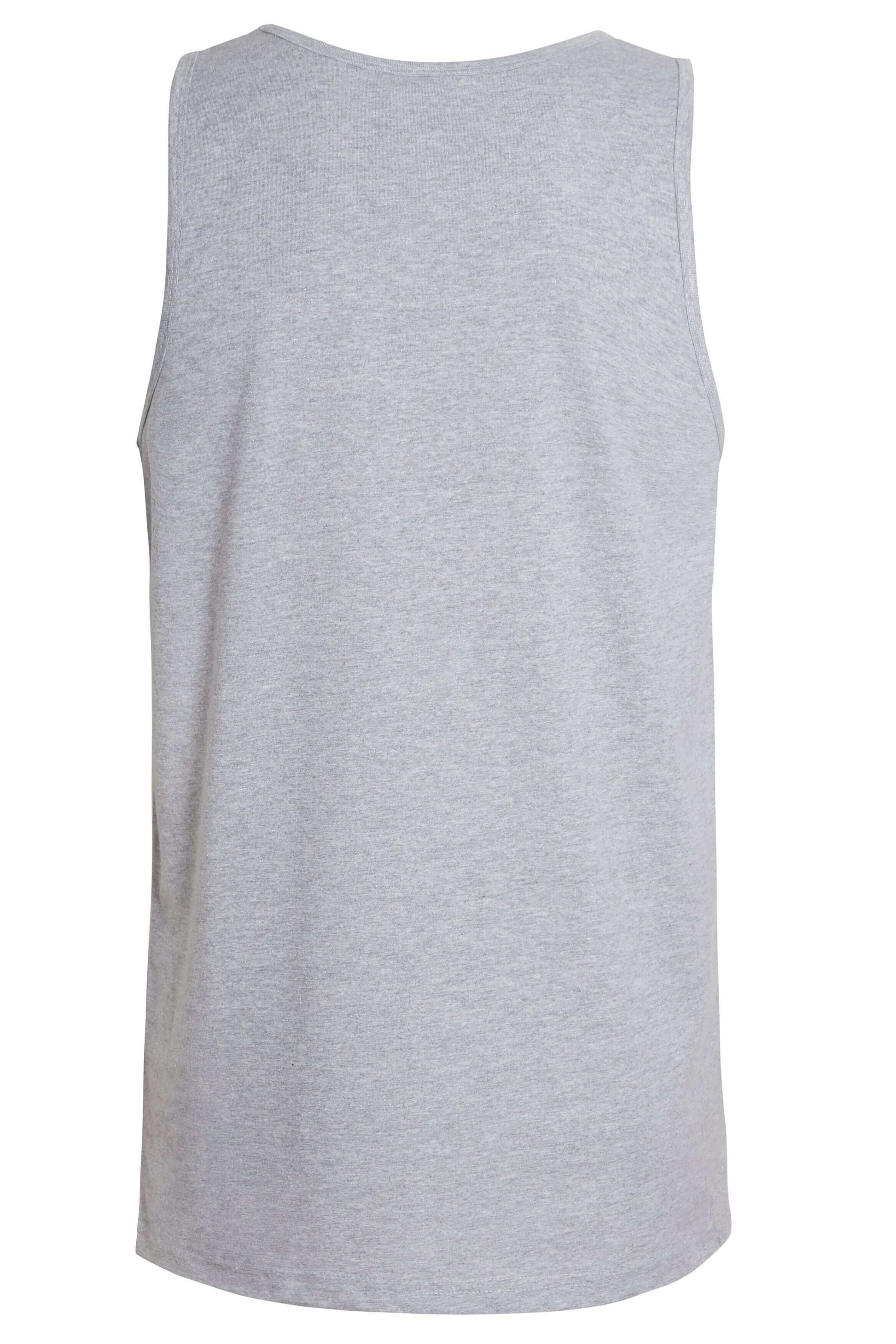 Pack of 6 Men's Cotton Blend Gym Muscle Vests Fitted Lightweight Comfortable Breathable Summer Wear Sizes S to XXL Available in Black Grey Navy White by Sock Stack. Buy now for £10.00.
