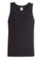 Pack of 6 Men's Cotton Blend Gym Muscle Vests Fitted Lightweight Comfortable Breathable Summer Wear Sizes S to XXL Available in Black Grey Navy White by Sock Stack. Buy now for £10.00.