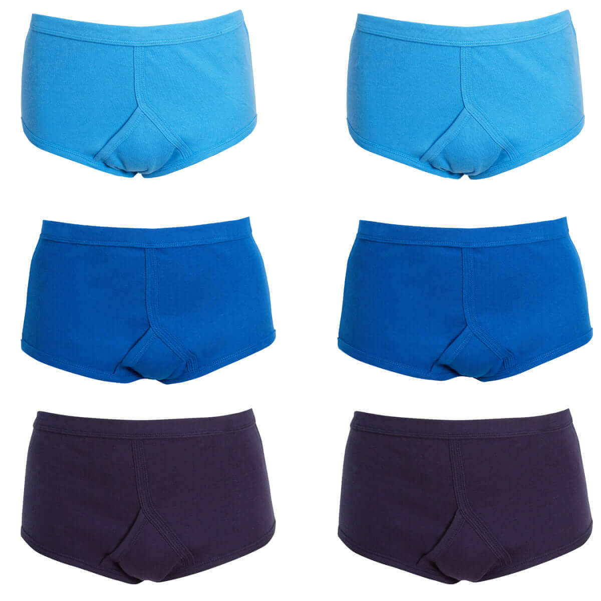 Pack of 6 Mens Cotton Y Front Underpants Breathable Sports and Everyday Wear Various Sizes and Colours Moisture Wicking Comfort by Sock Stack. Buy now for £13.00.