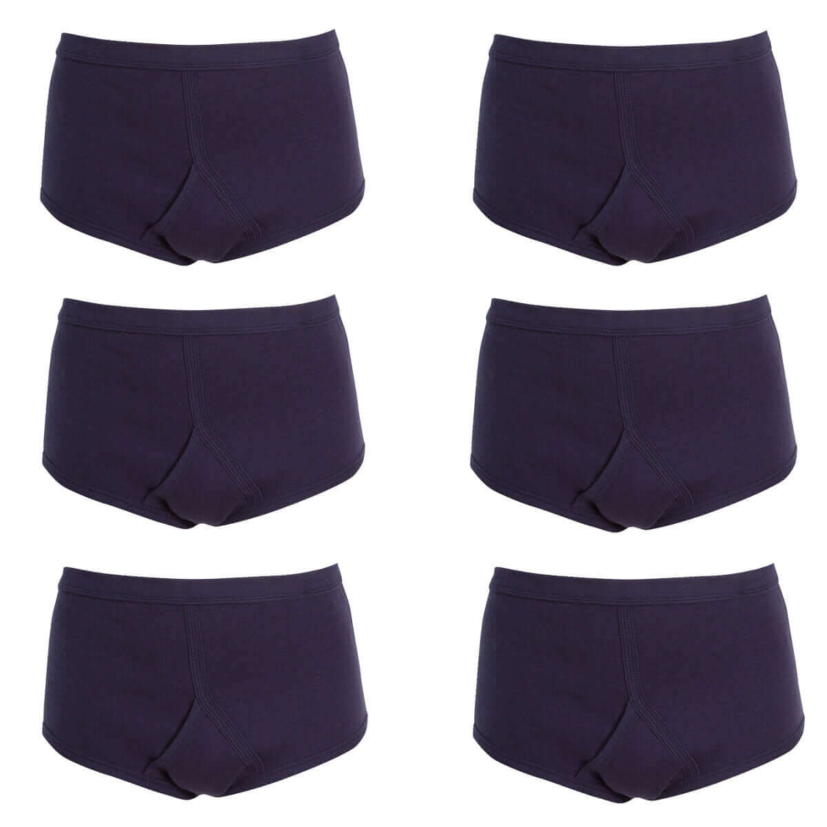Pack of 6 Mens Cotton Y Front Underpants Breathable Sports and Everyday Wear Various Sizes and Colours Moisture Wicking Comfort by Sock Stack. Buy now for £13.00.