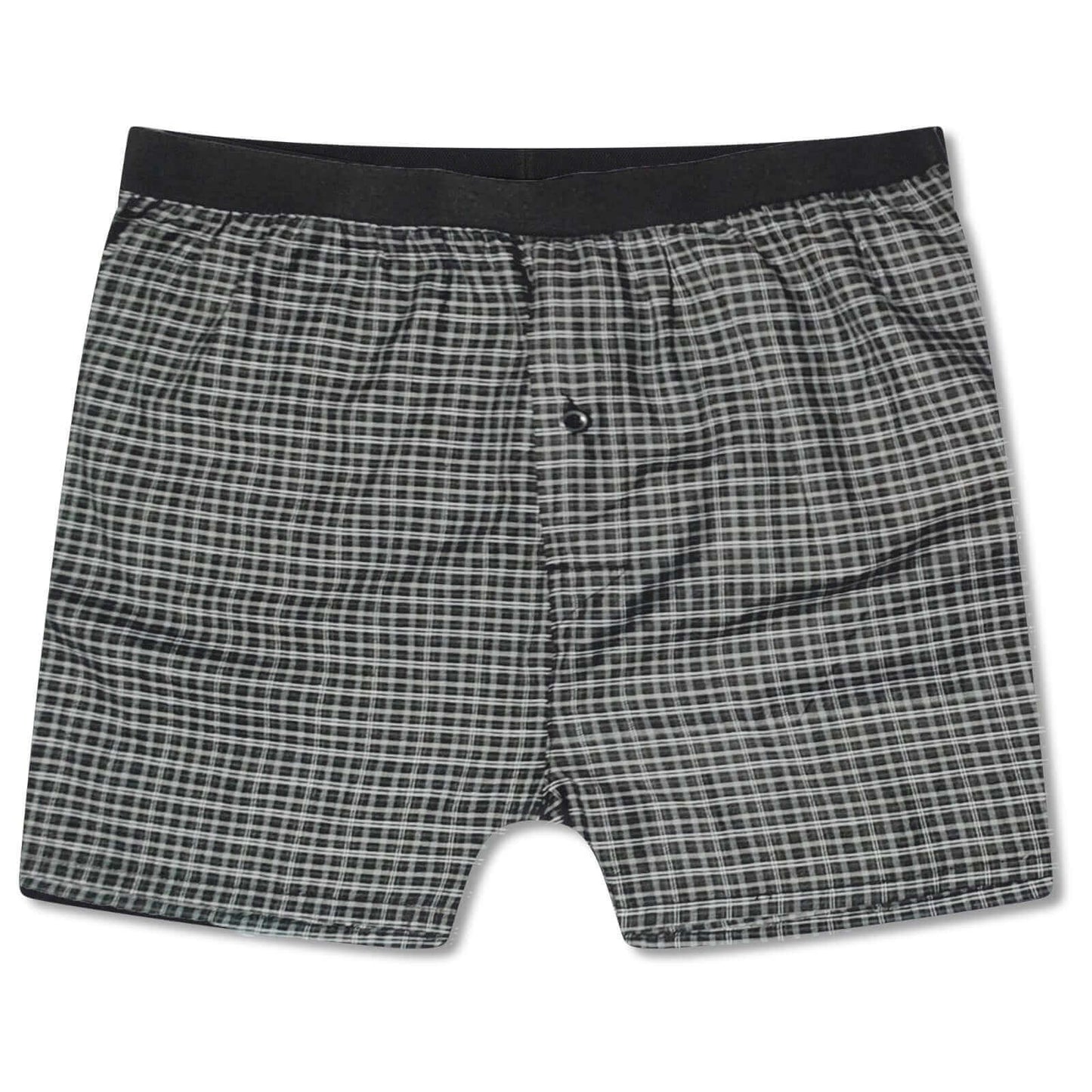 Pack of 6 Mens Loose Fit Boxers with Comfort Waistband Button Fly Breathable Cotton Blend Assorted Colours Premium Quality MB02 by Sock Stack. Buy now for £8.00.