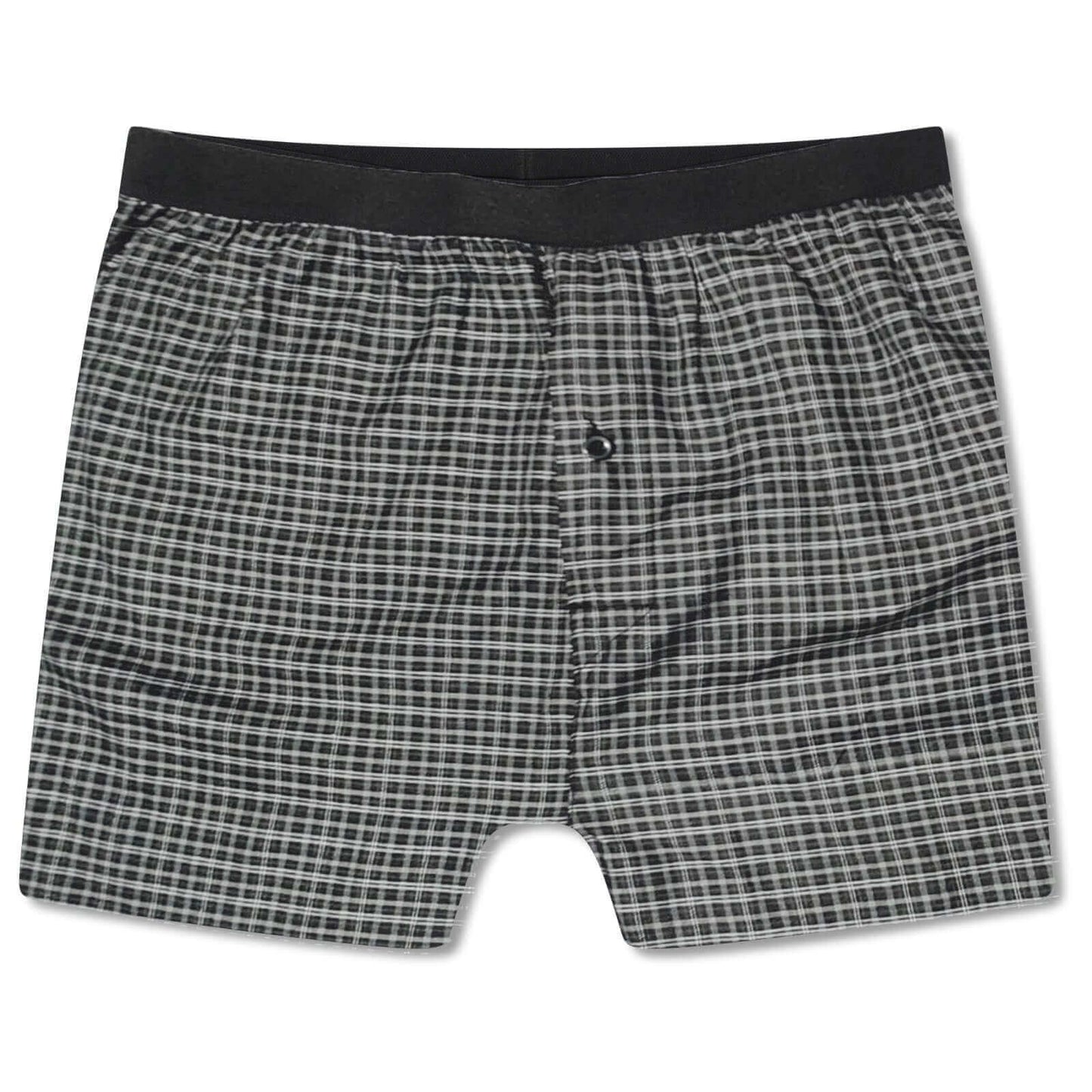 Pack of 6 Mens Loose Fit Boxers with Comfort Waistband Button Fly Breathable Cotton Blend Assorted Colours Premium Quality MB02 by Sock Stack. Buy now for £8.00.