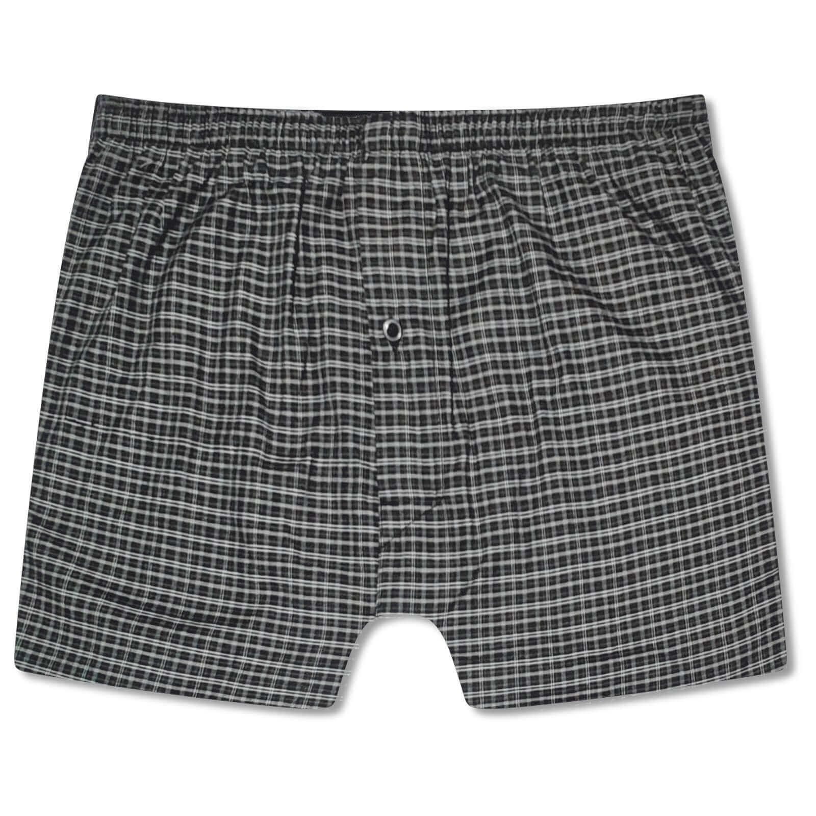 Pack of 6 Mens Loose Fit Woven Boxers with Comfort Waistband in Soft Cotton Blend Multiple Sizes and Colors Breathable Durable MB01 by Sock Stack. Buy now for £8.00.