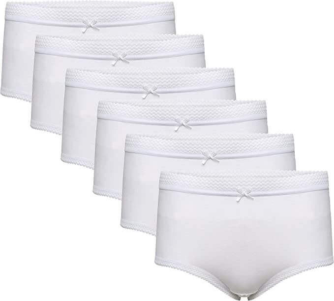 Pack of 6 Women's 100% Cotton Super Soft Maxi Briefs Full Coverage Breathable Everyday Underwear Assorted Colors Regular Plus Sizes by Sock Stack. Buy now for £8.00.