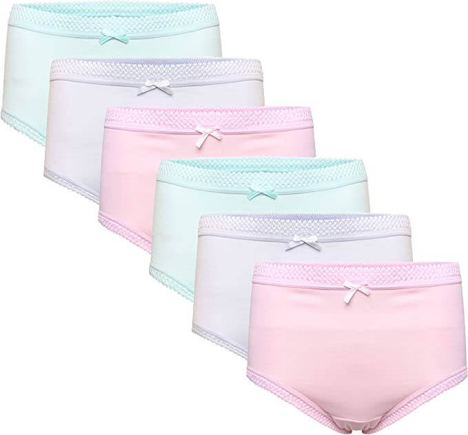 Pack of 6 Women's 100% Cotton Super Soft Maxi Briefs Full Coverage Breathable Everyday Underwear Assorted Colors Regular Plus Sizes by Sock Stack. Buy now for £8.00.