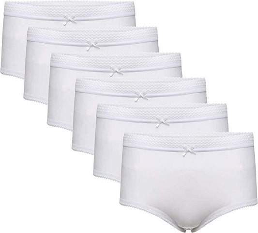 Pack of 6 Women's 100% Cotton Super Soft Maxi Briefs Full Coverage Breathable Everyday Underwear Assorted Colors Regular Plus Sizes by Sock Stack. Buy now for £8.00.