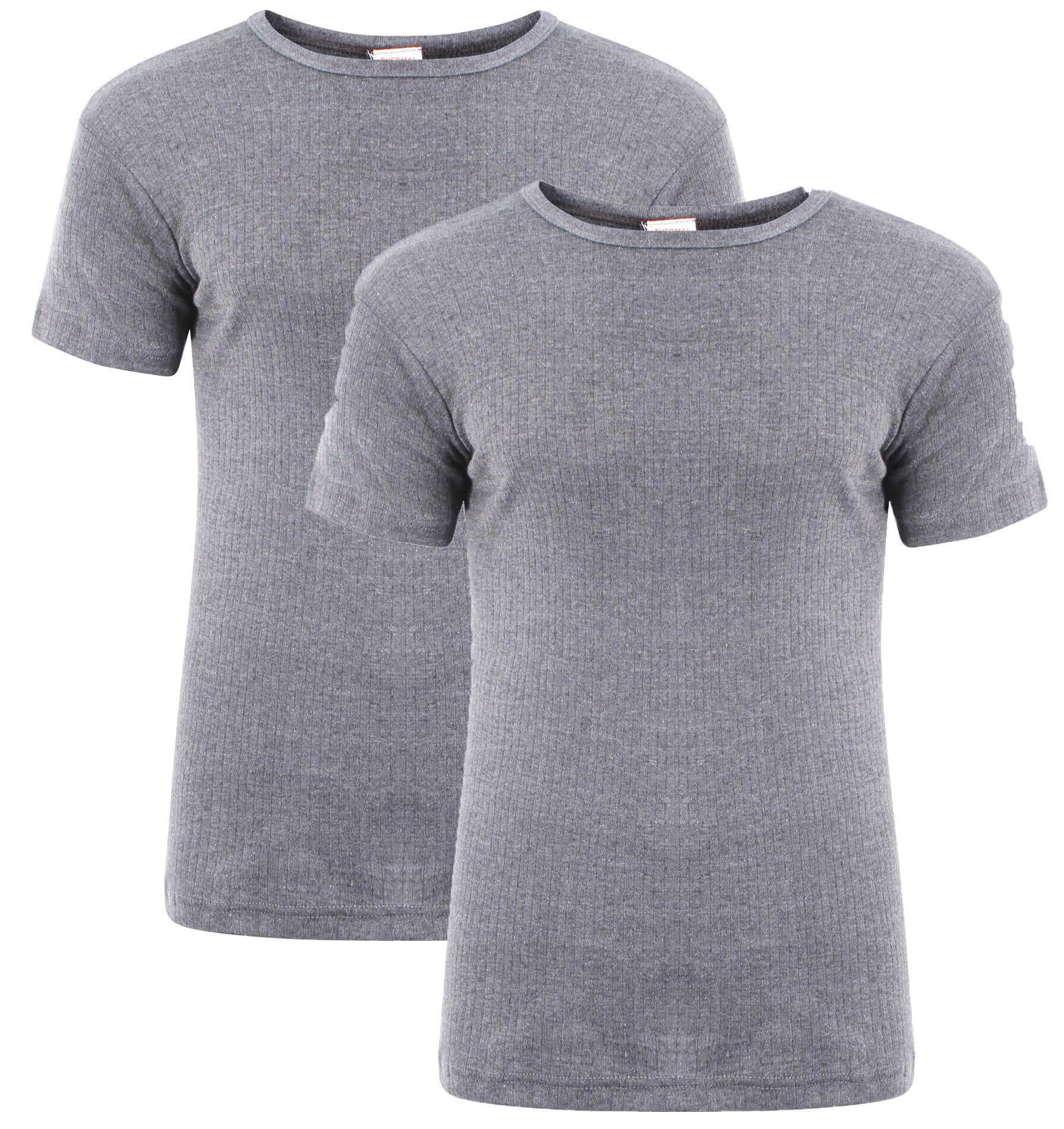 Heatwave® Pack Of 2 Men's Thermal T Shirt, Warm Underwear Baselayer. Buy now for £10.00. A Thermal Underwear by Heatwave Thermalwear. baselayer, black, blue, charcoal, grey, heatwave, hiking, large, long johns, long sleeve, marl grey, medium, mens, navy,
