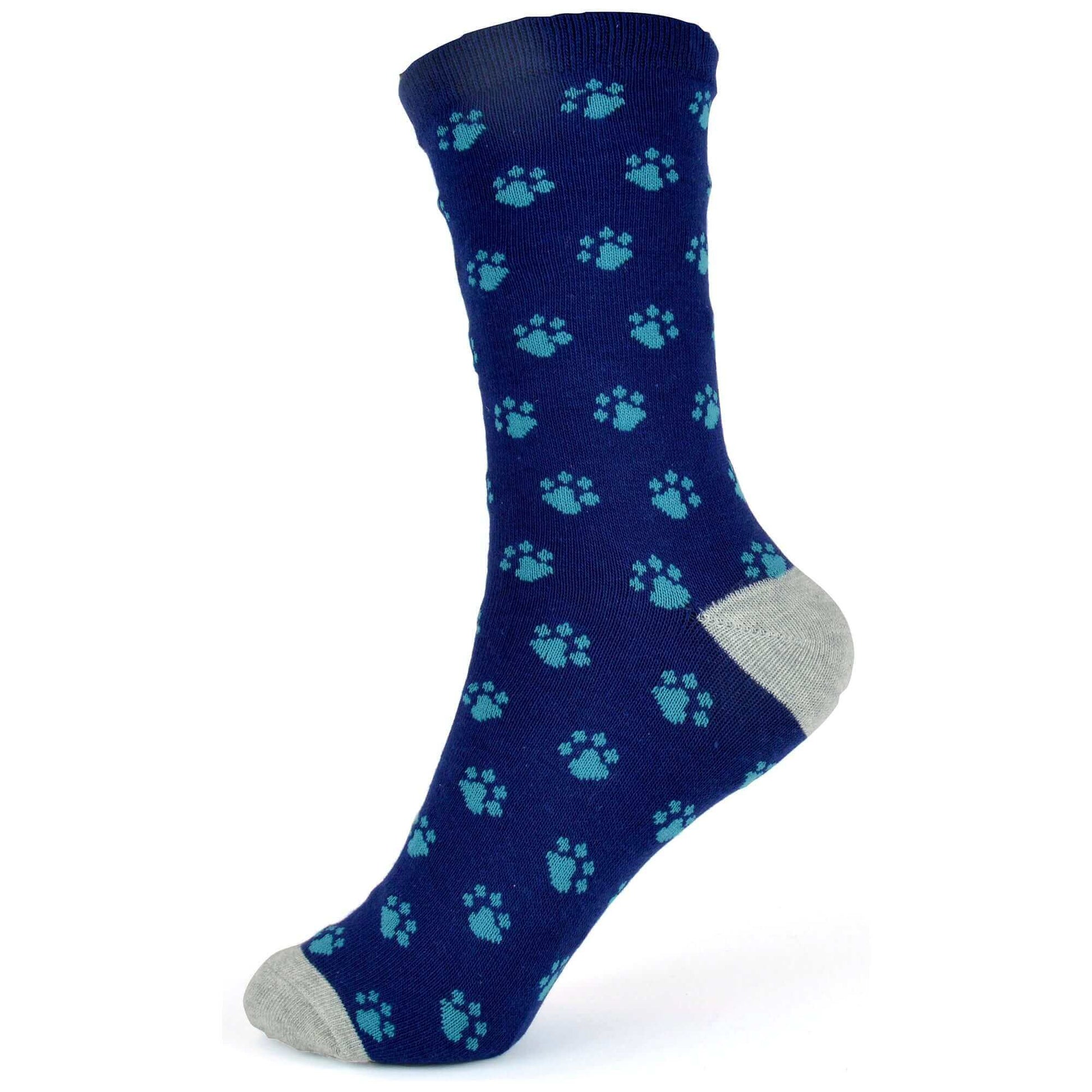 6 Pairs Women's Cotton Rich Socks Fun Designs Stripes Dots Leopard Fox Dog Cat Prints UK 4-7 Breathable Durable by Sock Stack. Buy now for £8.00.