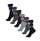 6 Pairs Women's Cotton Rich Socks Fun Designs Stripes Dots Leopard Fox Dog Cat Prints UK 4-7 Breathable Durable by Sock Stack. Buy now for £8.00.