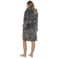 Ultra-Soft Women's Hooded Fleece Bathrobe with Zip Closure Warm Plush Dressing Gown for Home Spa Gym Multiple Colors and Sizes Cozy Loungewear by Daisy Dreamer. Buy now for £22.00.
