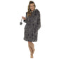 Ultra-Soft Women's Hooded Fleece Bathrobe with Zip Closure Warm Plush Dressing Gown for Home Spa Gym Multiple Colors and Sizes Cozy Loungewear by Daisy Dreamer. Buy now for £22.00.