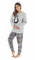 Ultra Soft Women's Teddy Fleece Pyjama Set Cozy Penguin Design Super Warm Sleepwear with Elasticated Waistband for Cold Nights by Daisy Dreamer. Buy now for £20.00.