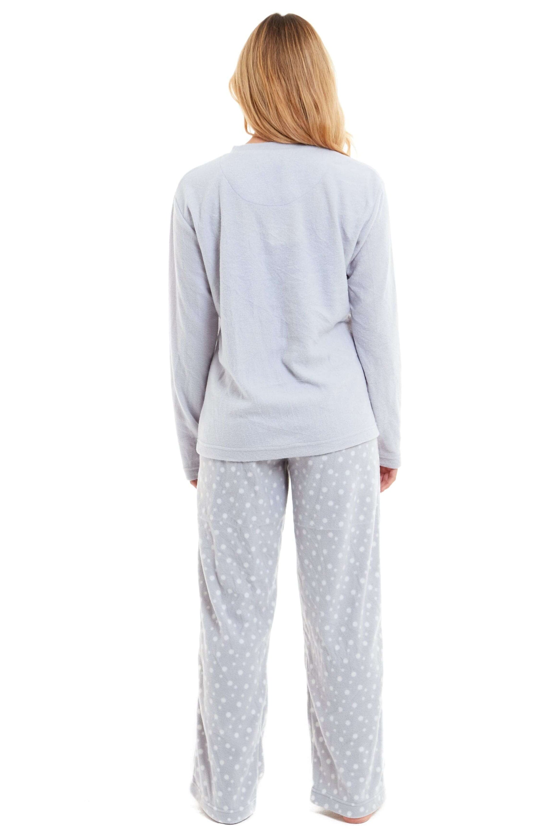 Warm Women's Polar Fleece Penguin Pyjama Set with Hood and Embroidery Fluffy Winter Loungewear Ideal for Christmas Gift Multiple Sizes by Daisy Dreamer. Buy now for £17.00.