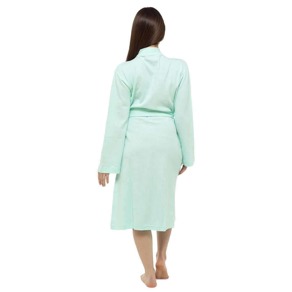 Women's 100% Cotton Waffle Bath Robe Soft-Touch Fabric with Belted Design and Deep Pockets for All-Season Comfort Multiple Sizes and Colors by Daisy Dreamer. Buy now for £20.00.