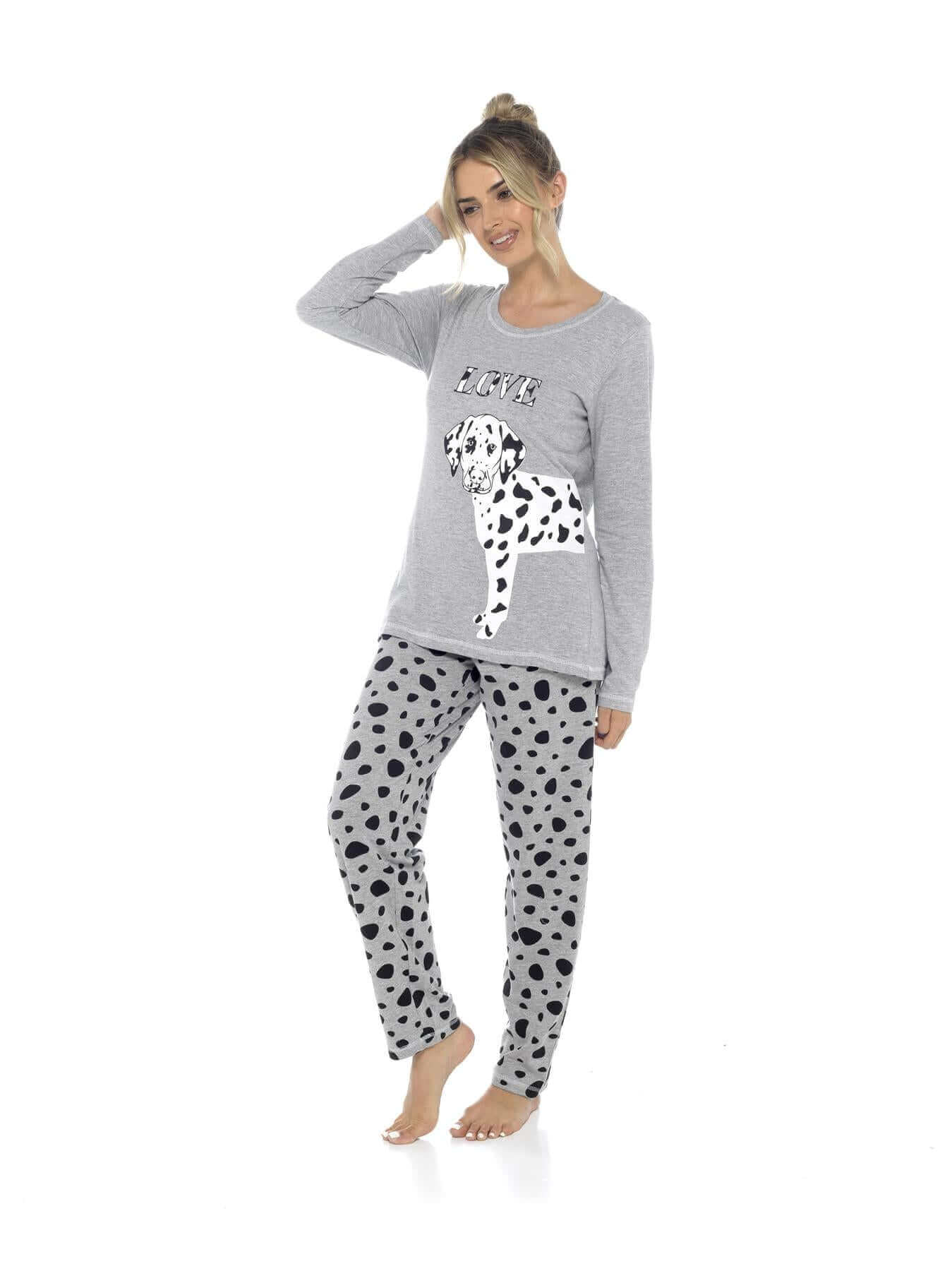 Women's 100 Pure Cotton Soft Pyjama Set with Elasticated Patterned Bottoms Ultimate Nightwear and Cosy Loungewear Multiple Sizes by Daisy Dreamer. Buy now for £15.00.
