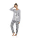 Women's 100 Pure Cotton Soft Pyjama Set with Elasticated Patterned Bottoms Ultimate Nightwear and Cosy Loungewear Multiple Sizes by Daisy Dreamer. Buy now for £15.00.