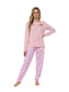 Women's 100 Pure Cotton Soft Pyjama Set with Elasticated Patterned Bottoms Ultimate Nightwear and Cosy Loungewear Multiple Sizes by Daisy Dreamer. Buy now for £15.00.