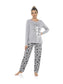 Women's 100 Pure Cotton Soft Pyjama Set with Elasticated Patterned Bottoms Ultimate Nightwear and Cosy Loungewear Multiple Sizes by Daisy Dreamer. Buy now for £15.00.