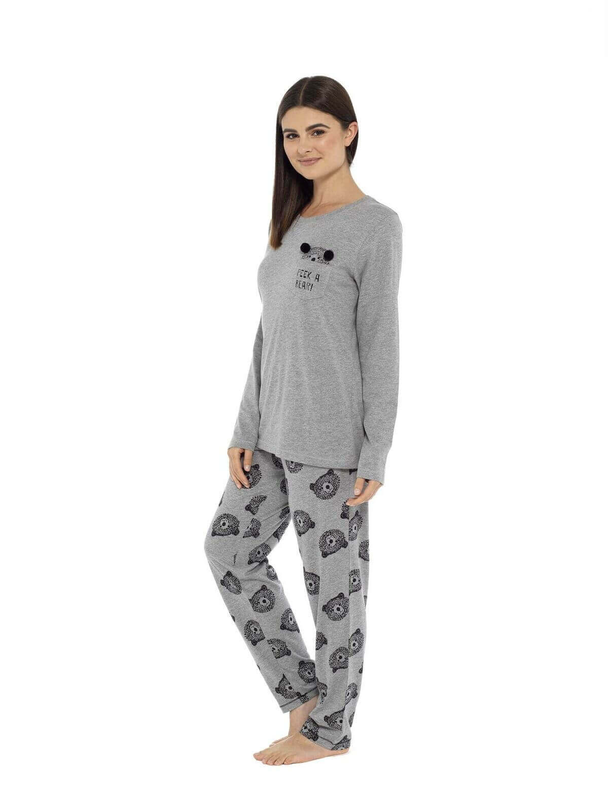 Women's 100 Pure Cotton Soft Pyjama Set with Elasticated Patterned Bottoms Ultimate Nightwear and Cosy Loungewear Multiple Sizes by Daisy Dreamer. Buy now for £15.00.